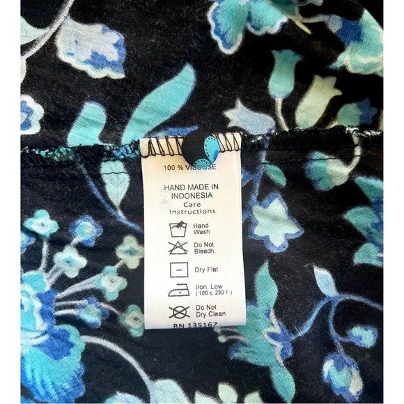 LN Motel Rocks Haria Bow Dress | from Topshop Asos Blue Floral Retro Grandmacore - Picture 9 of 10